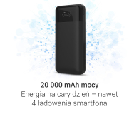 Silver Monkey Powerbank Smart 20 000 mAh 22.5W Czarny - 1481431 - zdjęcie 3
